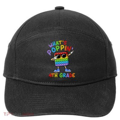 Whats Poppin 4th Grade Back To School 7-Panel Snapback Hat