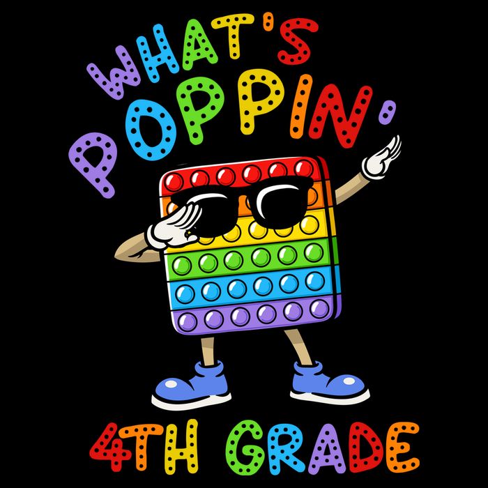 Whats Poppin 4th Grade Back To School Flatbill Hat
