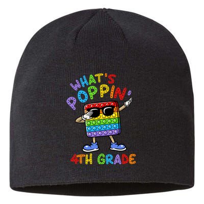 Whats Poppin 4th Grade Back To School Sustainable Beanie