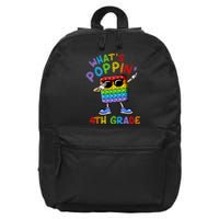 Whats Poppin 4th Grade Back To School 16 in Basic Backpack