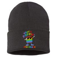 Whats Poppin 4th Grade Back To School Sustainable Knit Beanie