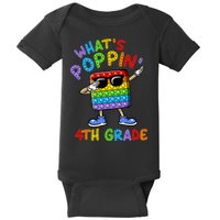 Whats Poppin 4th Grade Back To School Baby Bodysuit