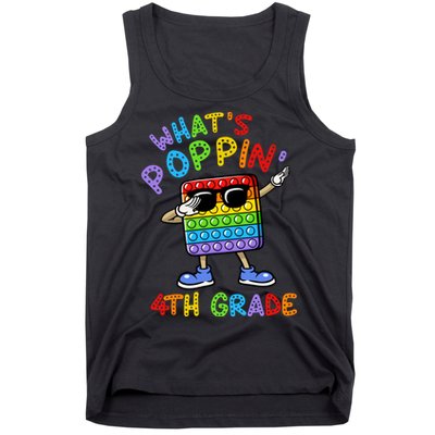 Whats Poppin 4th Grade Back To School Tank Top