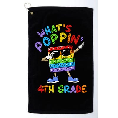 Whats Poppin 4th Grade Back To School Golf Towel