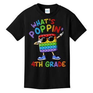 Whats Poppin 4th Grade Back To School Kids T-Shirt