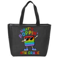 Whats Poppin 4th Grade Back To School Zip Tote Bag