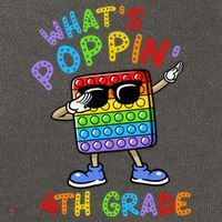 Whats Poppin 4th Grade Back To School Cotton Canvas Backpack