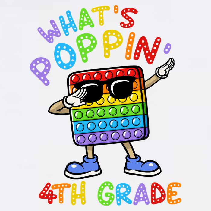 Whats Poppin 4th Grade Back To School Garment-Dyed Sweatshirt