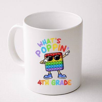 Whats Poppin 4th Grade Back To School Coffee Mug