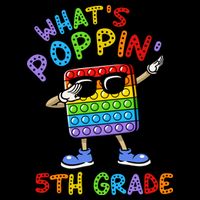 Whats Poppin 5th Grade Back To School 7-Panel Snapback Hat