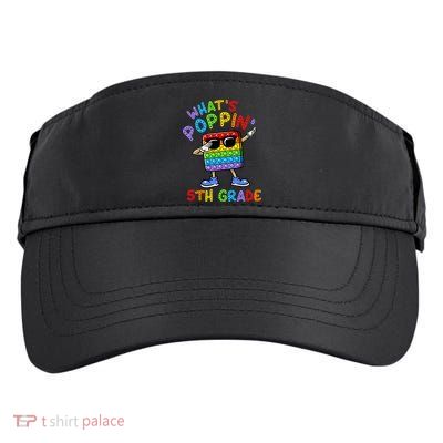 Whats Poppin 5th Grade Back To School Adult Drive Performance Visor