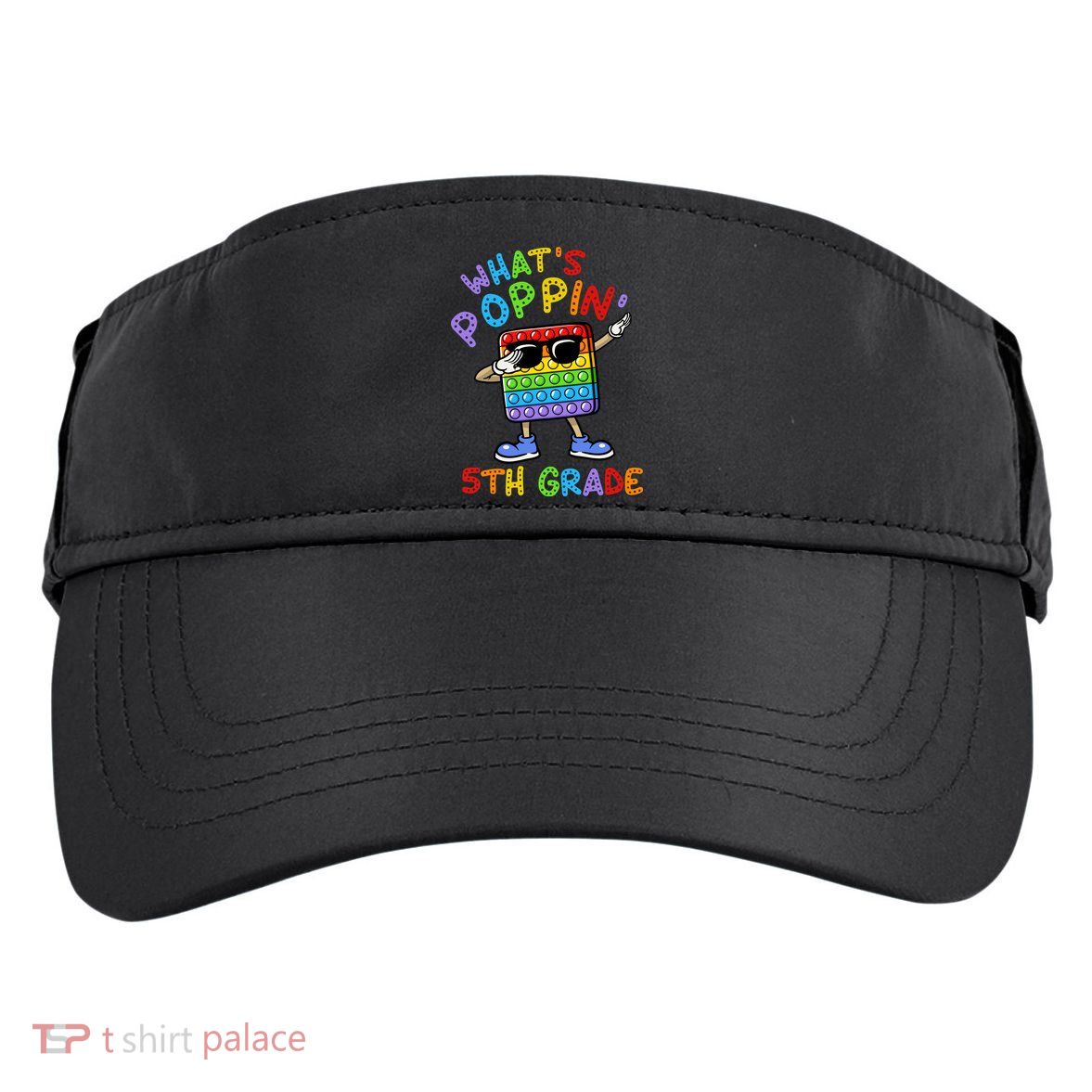 Whats Poppin 5th Grade Back To School Adult Drive Performance Visor
