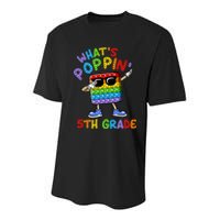 Whats Poppin 5th Grade Back To School Youth Performance Sprint T-Shirt