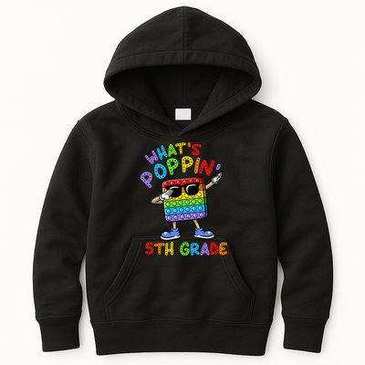 Whats Poppin 5th Grade Back To School Kids Hoodie