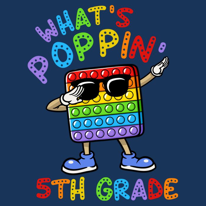 Whats Poppin 5th Grade Back To School Infant Baby Jersey Bodysuit
