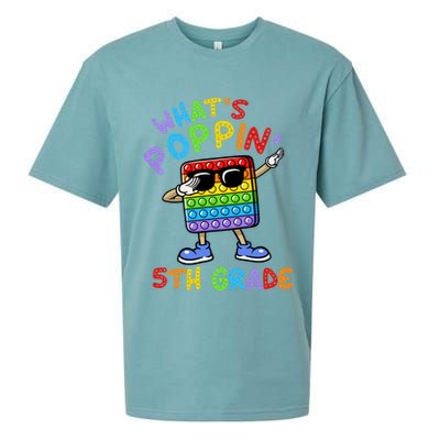 Whats Poppin 5th Grade Back To School Sueded Cloud Jersey T-Shirt