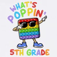 Whats Poppin 5th Grade Back To School Garment-Dyed Sweatshirt