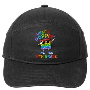 Whats Poppin 6th Grade Back To School 7-Panel Snapback Hat