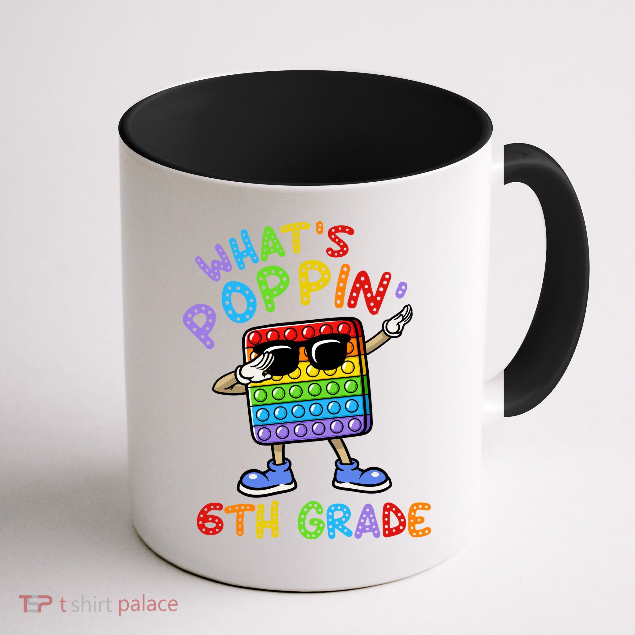 Whats Poppin 6th Grade Back To School Mug