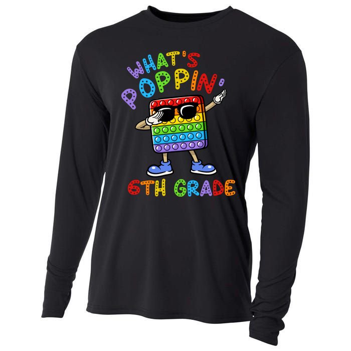 Whats Poppin 6th Grade Back To School Cooling Performance Long Sleeve Crew