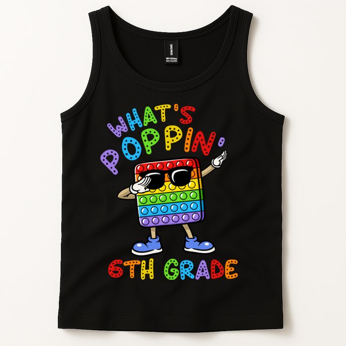 Whats Poppin 6th Grade Back To School Tank Top