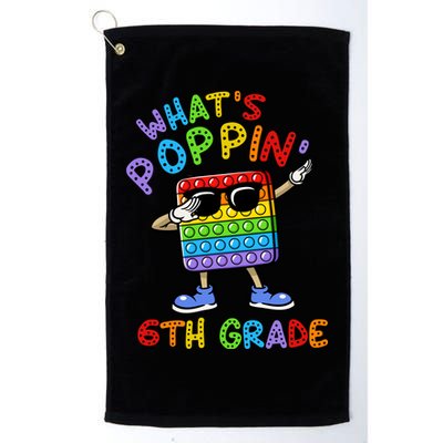 Whats Poppin 6th Grade Back To School Golf Towel