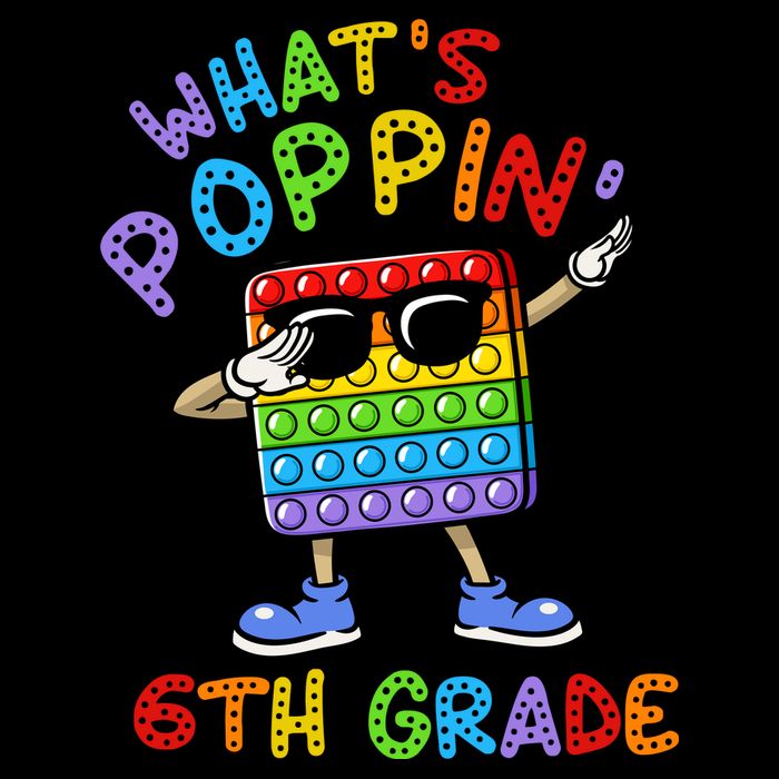 Whats Poppin 6th Grade Back To School Full Zip Hoodie