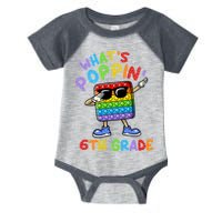 Whats Poppin 6th Grade Back To School Infant Baby Jersey Bodysuit