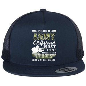 Wo Proud Army Friend Most People Gift Flat Bill Trucker Hat