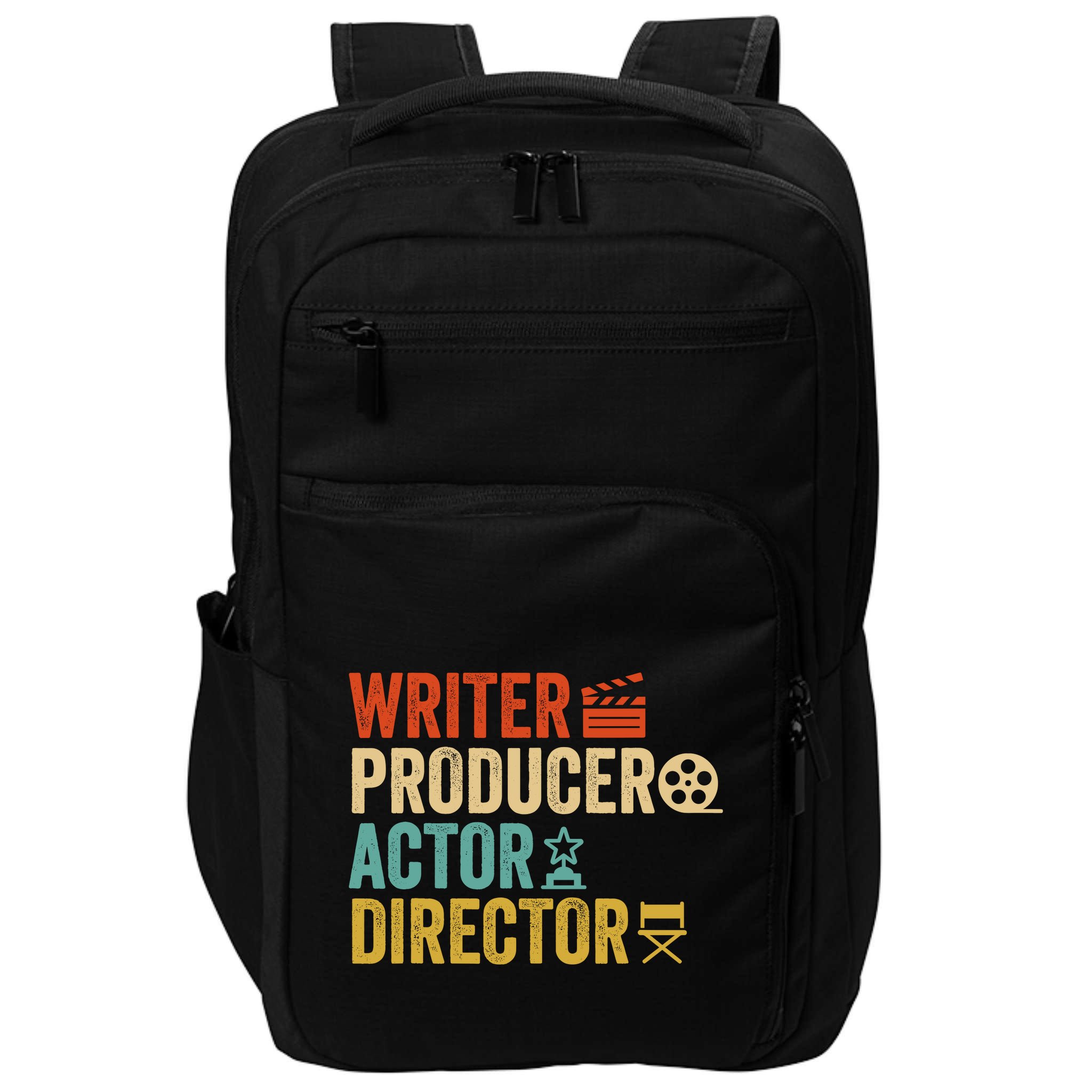 Writer Producer Actor Director Retro Film Filmmaking Impact Tech Backpack