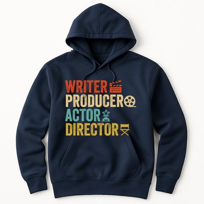 Writer Producer Actor Director Retro Film Filmmaking Hoodie