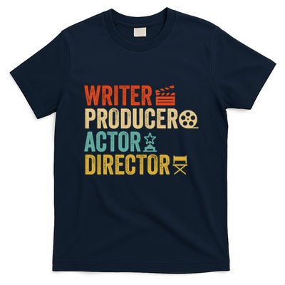 Writer Producer Actor Director Retro Film Filmmaking T-Shirt