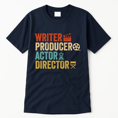 Writer Producer Actor Director Retro Film Filmmaking Tall T-Shirt