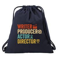 Writer Producer Actor Director Retro Film Filmmaking Drawstring Bag