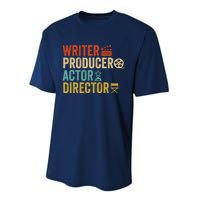 Writer Producer Actor Director Retro Film Filmmaking Performance Sprint T-Shirt