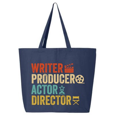 Writer Producer Actor Director Retro Film Filmmaking 25L Jumbo Tote