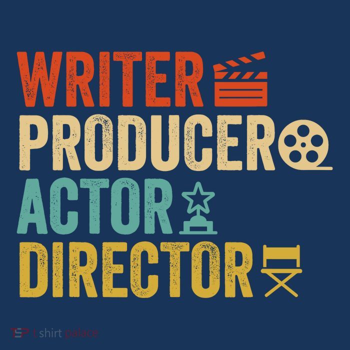 Writer Producer Actor Director Retro Film Filmmaking 25L Jumbo Tote