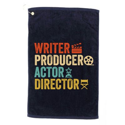 Writer Producer Actor Director Retro Film Filmmaking Golf Towel