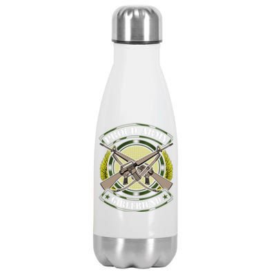 Wo Proud Army Friend Funny Gift Military Pride Gift Stainless Steel Insulated Water Bottle