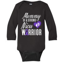 Womens Prematurity Awareness Mommy Nicu Warrior Preemie Dad Baby Long Sleeve Bodysuit