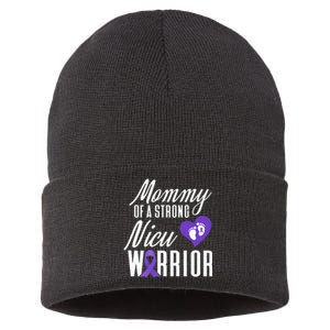 Womens Prematurity Awareness Mommy Nicu Warrior Preemie Dad Sustainable Knit Beanie