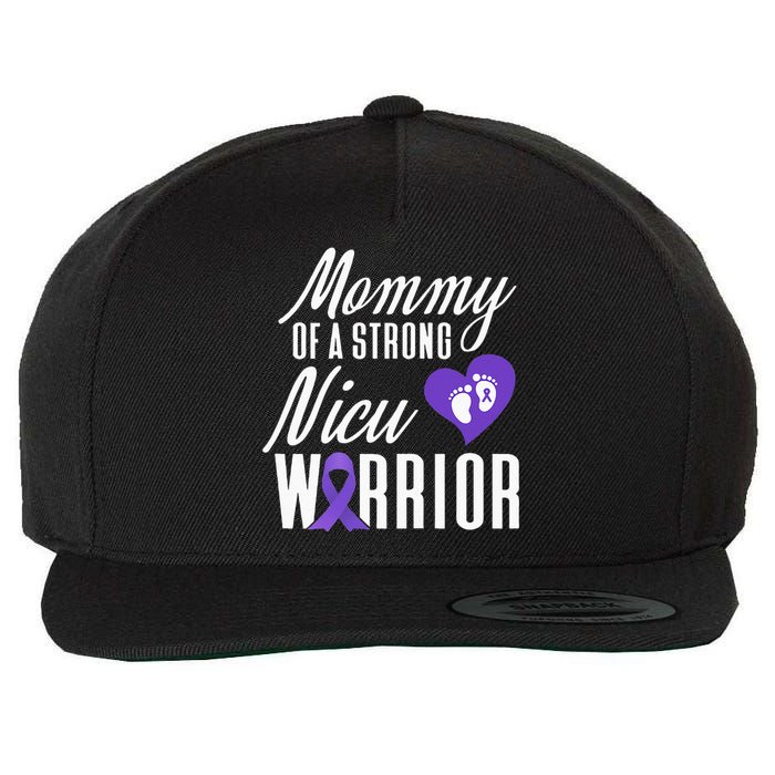 Womens Prematurity Awareness Mommy Nicu Warrior Preemie Dad Wool Snapback Cap