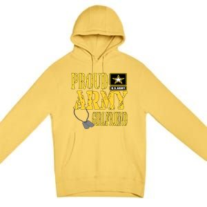 Wo Proud Army Friend Gift Military Gift Premium Pullover Hoodie