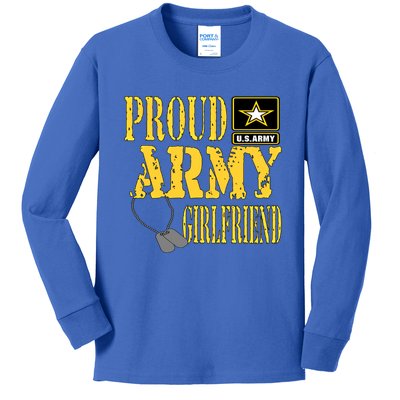 Wo Proud Army Friend Gift Military Gift Kids Long Sleeve Shirt