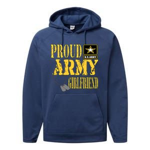 Wo Proud Army Friend Gift Military Gift Performance Fleece Hoodie