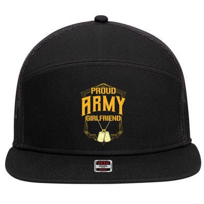 Wo Proud Army Friend Great Gift Military Pride Great Gift 7 Panel Mesh Trucker Snapback Hat