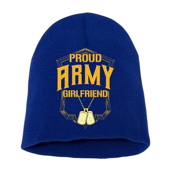 Wo Proud Army Friend Great Gift Military Pride Great Gift Short Acrylic Beanie