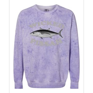 Wicked Pissah Albacore Tuna Fishing Fish Illustration Gear Colorblast Crewneck Sweatshirt