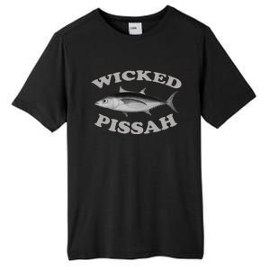 Wicked Pissah Albacore Tuna Fishing Fish Illustration Gear Tall Fusion ChromaSoft Performance T-Shirt