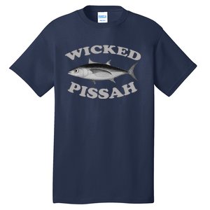 Wicked Pissah Albacore Tuna Fishing Fish Illustration Gear Tall T-Shirt